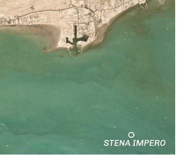 Location of Stena Impero