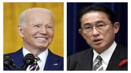 Joe Biden and Fumio Kishida