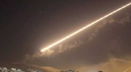  missile bombing at night