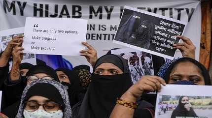 Indian Muslim women protest