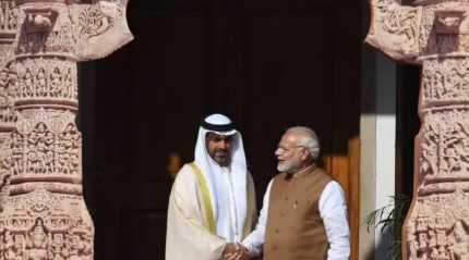  Narendra Modi n Sheikh Hamed Bin Zayed Al Nahyan