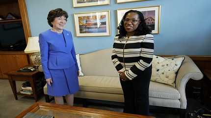 Ketanji Brown Jackson with Sen. Susan Collins