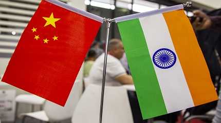 China India Flags
