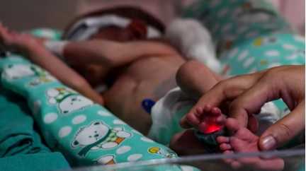 weak baby in Indian hospital
