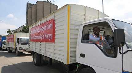 Chinese community in Kenya donated foodstuffs