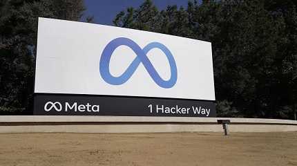 Facebook  Meta logo sign