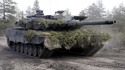 Leopard battle tank