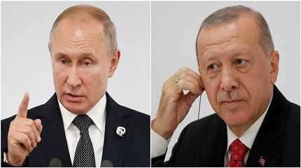 Putin, Erdogan in over phone