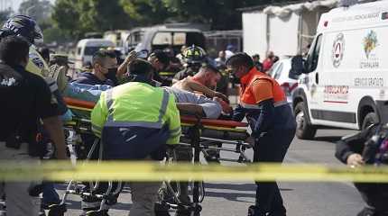 two subway trains collided