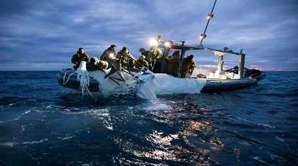 Group 2 recover a suspected Chinese high-altitude surveillance balloon