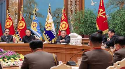 Kim Jong Un presides over a military meeting