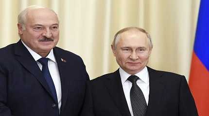 Vladimir Putin and Alexander Lukashenko