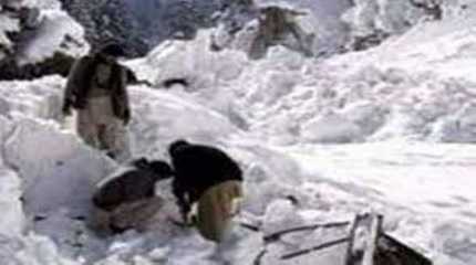 avalanche hit a village