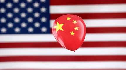 printed balloon with Chinese flag