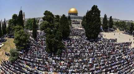 Friday prayer at Al-Aqsa