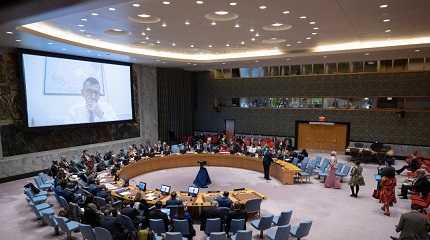 Security Council meeting.,