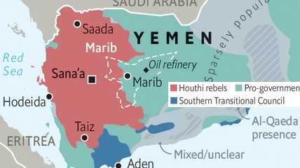 Yemen Area of control