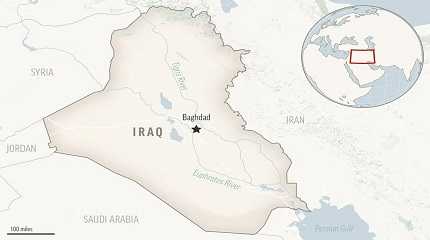 map for Iraq