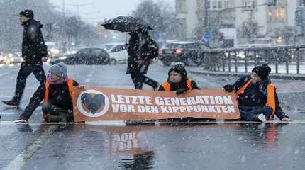 snowfall in Dresden