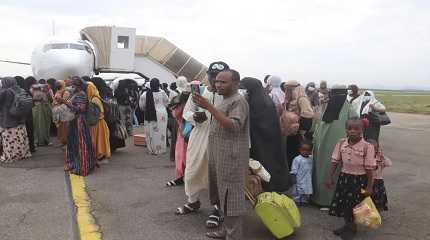 Nigerians evacuated from Sudan