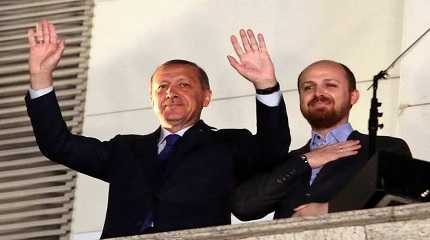 Erdogan with his son Bilal