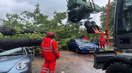 storm hit Amsterdam