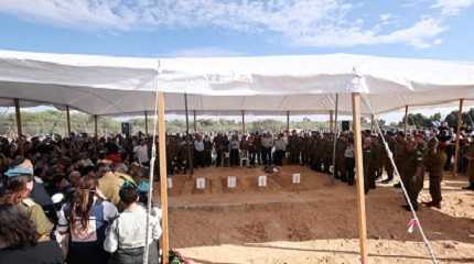 funeral of victims killed in a surprise attack