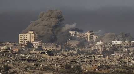 Israeli bombardment in the Gaza