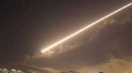  missile bombing at night