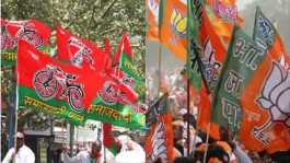  Samajwadi Party n BJP flags supporters