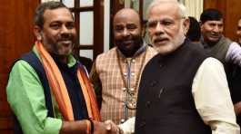  Sunil Bharala (L) with Modi