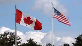 U.S. and Canadian flag