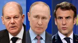 Putin, Macron, Scholz