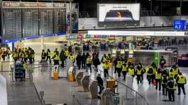 Security employees strike in Germany airport 