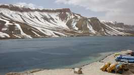 Band-e-Amir Lake in Bamiyan province, Afghanistan