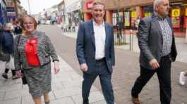 Labour Party leader Sir Keir Starmer in UK's Workington