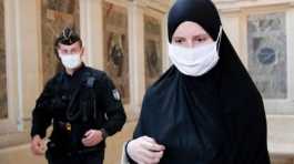 Scarfed woman n police in france
