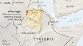 Disputed area between Ethiopia and Sudan