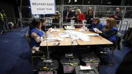 Election staff begin vote counting in Belfast