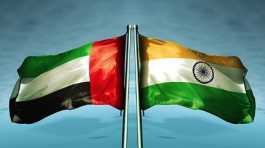 India, UAE flags