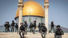 Israeli police at Al-Aqsa