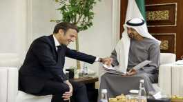 Macron, meets Sheikh Mohammed bin Zayed Al Nahyan
