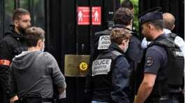 Police at Qatar Embassy in Paris