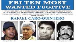 FBI shows the wanted poster for Rafael Caro-Quintero