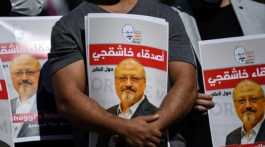 Friends of Jamal Khashoggi protest