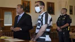 Hadi Matar, 24, appears in court on Saturday