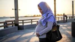 Muslim pregnant woman