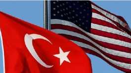 Turkey USA flags