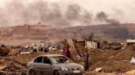 US bombing on Deir Ezzor province Syria