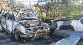 Palestinian Vehicles burnt In West Bank